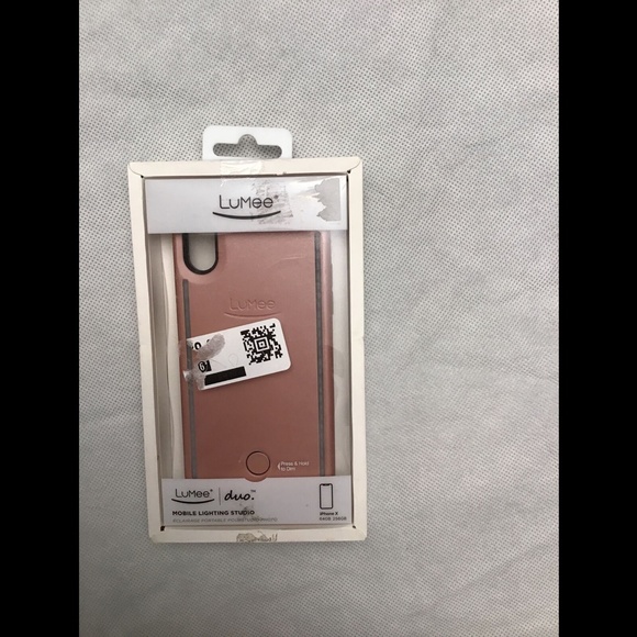 NWD $70 Lumee LED Lighted Apple iPhone X‎ Case Rose - Picture 2 of 12